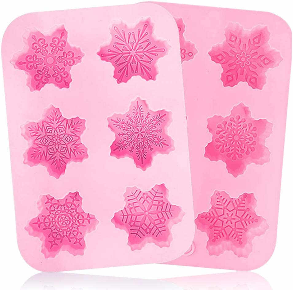 Set de 2 forme pentru prajituri Bestzy, silicon, roz, 25 x 17 cm