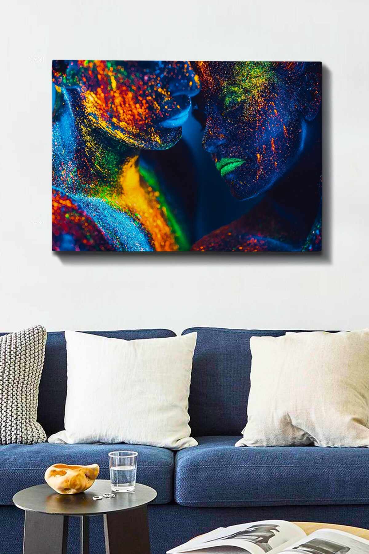 Tablou Canvas Colorful Lovers 147 Multicolor, 100 x 70 cm