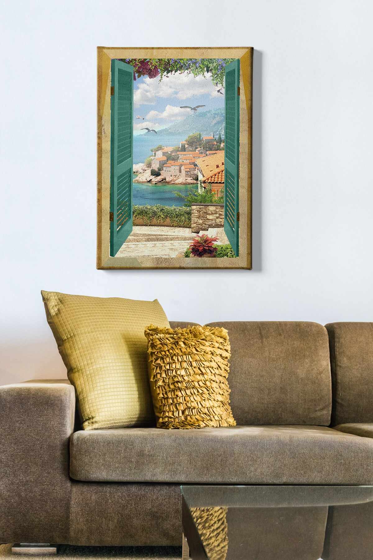 Tablou Canvas Window View 228 Multicolor, 50 x 70 cm