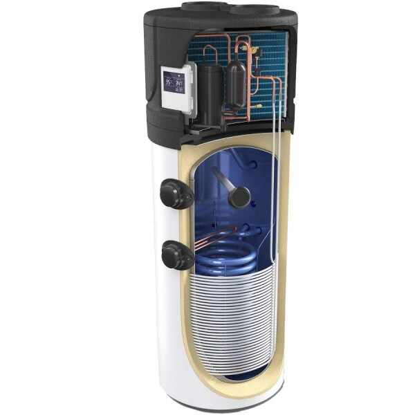Pompa de Caldura pentru preparare apa calda menajera cu schimbator de caldura, Aer-Apa AquaThermica Tesy HPWH 2.1 260 U02 