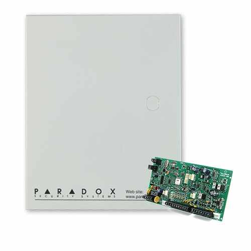 Centrala alarma antiefractie wireless Paradox Magellan MG 5050, 32 zone, 2 partitii, 256 evenimente + carcasa metalica cu traf
