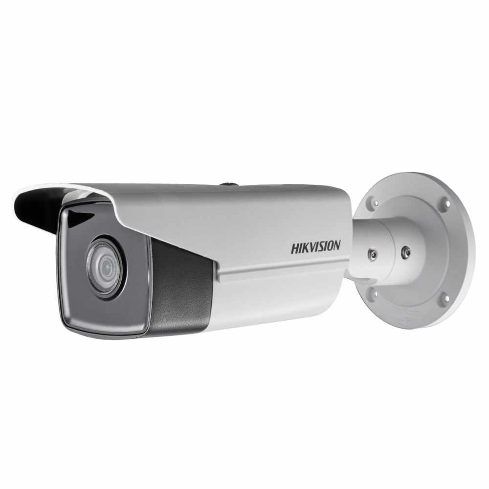 Camera supraveghere exterior IP Hikvision DS-2CD2T43G0-I8, 4 MP, IR 80 m, 2.8 mm, PoE