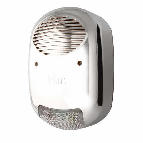 Sirena de exterior wireless cu flash Inim AIR2-HEDERA-FM, 103 dBA, anti-spuma, cromata