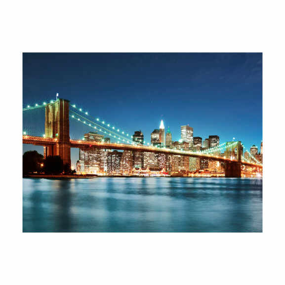 Fototapet Sparkling Brooklyn Bridge