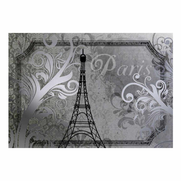 Fototapet Vintage Paris Silver
