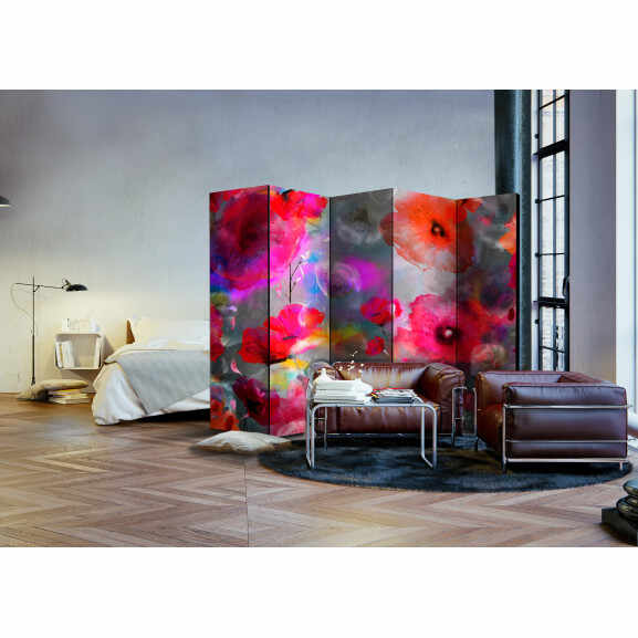 Paravan Painted Poppies Ii [Room Dividers] 225 cm x 172 cm