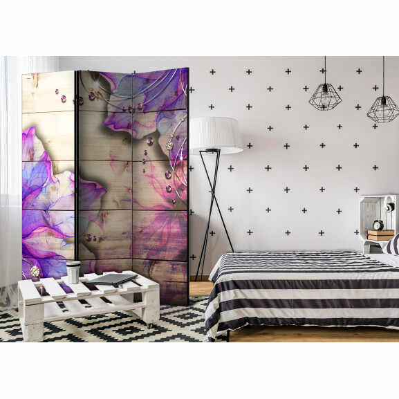 Paravan Purple Memory [Room Dividers] 135 cm x 172 cm