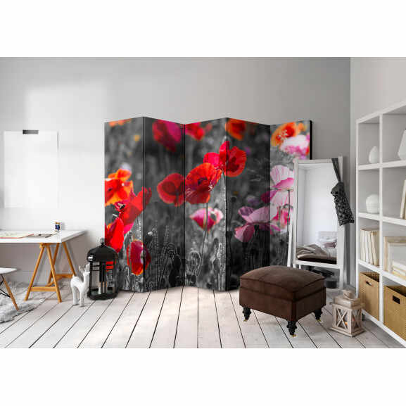 Paravan Red Poppies Ii [Room Dividers] 225 cm x 172 cm