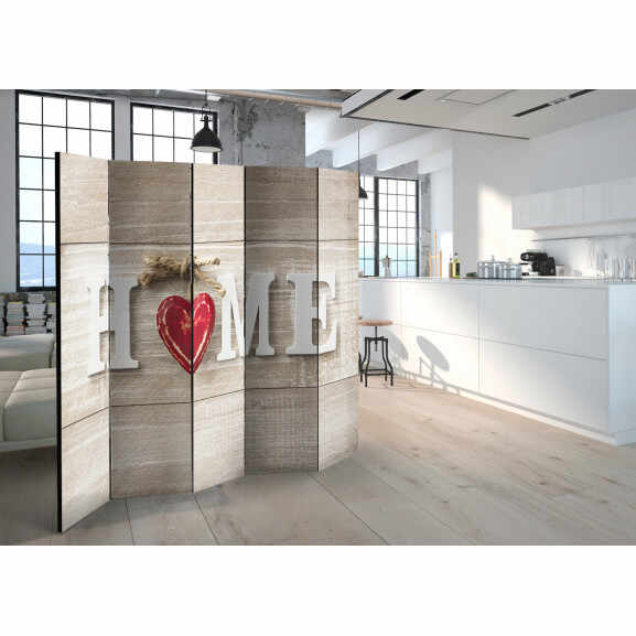 Paravan Room Divider Home And Red Heart 225 cm x 172 cm