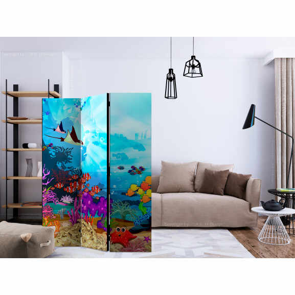 Paravan Colourful Fish [Room Dividers] 135 cm x 172 cm