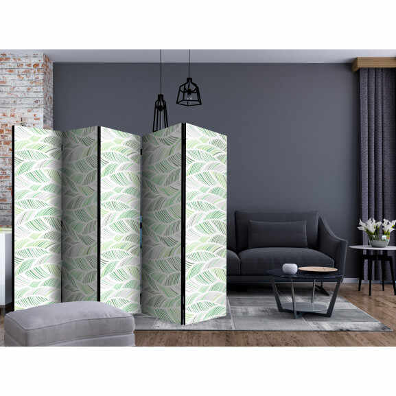 Paravan Green Waves Ii [Room Dividers] 225 cm x 172 cm