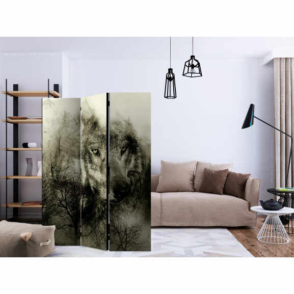 Paravan Mountain Predator (Beige) [Room Dividers] 135 cm x 172 cm