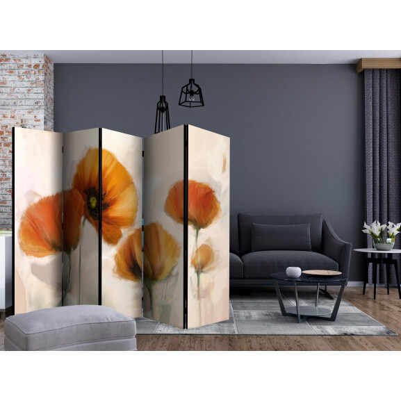 Paravan Poppies Vintage Ii [Room Dividers] 225 cm x 172 cm