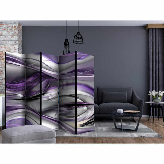 Paravan Tunnels (Violet) Ii [Room Dividers] 225 cm x 172 cm