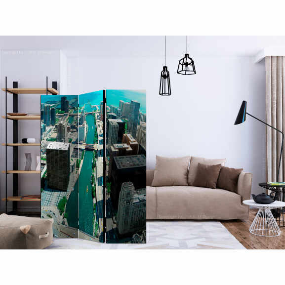Paravan Urban Architecture Of Chicago [Room Dividers] 135 cm x 172 cm