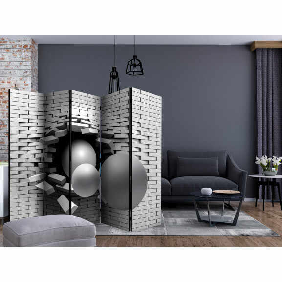 Paravan Brick In The Wall Ii [Room Dividers] 225 cm x 172 cm