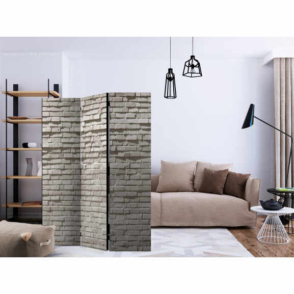 Paravan Brick Wall: Minimalism [Room Dividers] 135 cm x 172 cm