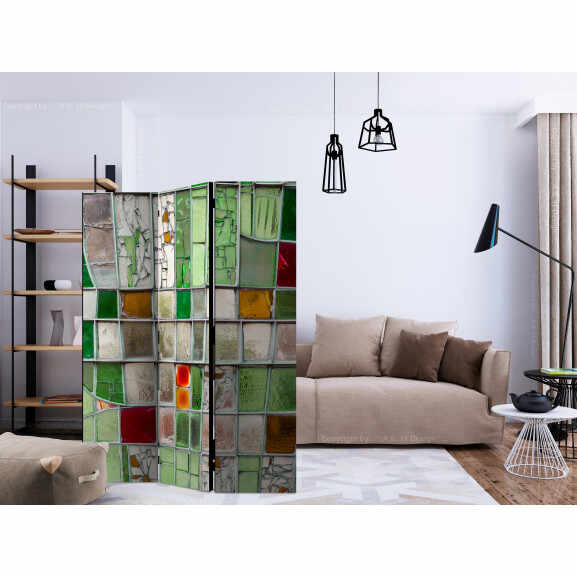 Paravan Emerald Stained Glass [Room Dividers] 135 cm x 172 cm