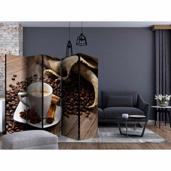 Paravan Star Anise Coffee Ii [Room Dividers] 225 cm x 172 cm