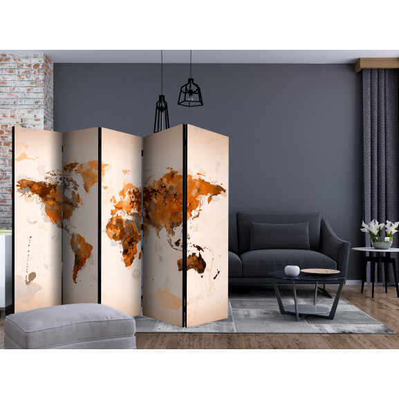 Paravan World In Brown Shades Ii [Room Dividers] 225 cm x 172 cm