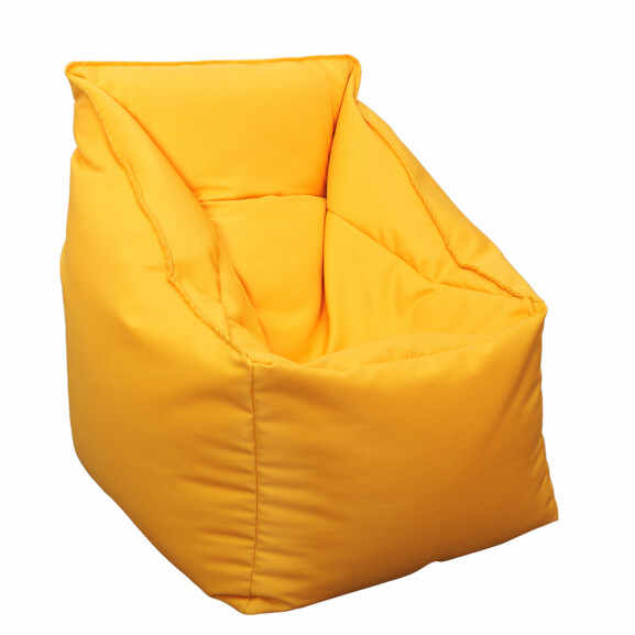 Fotoliu Bean Bag, Interior-Exterior, Tip Fotoliu Galben, 80 X 80 X 44 X 80 cm