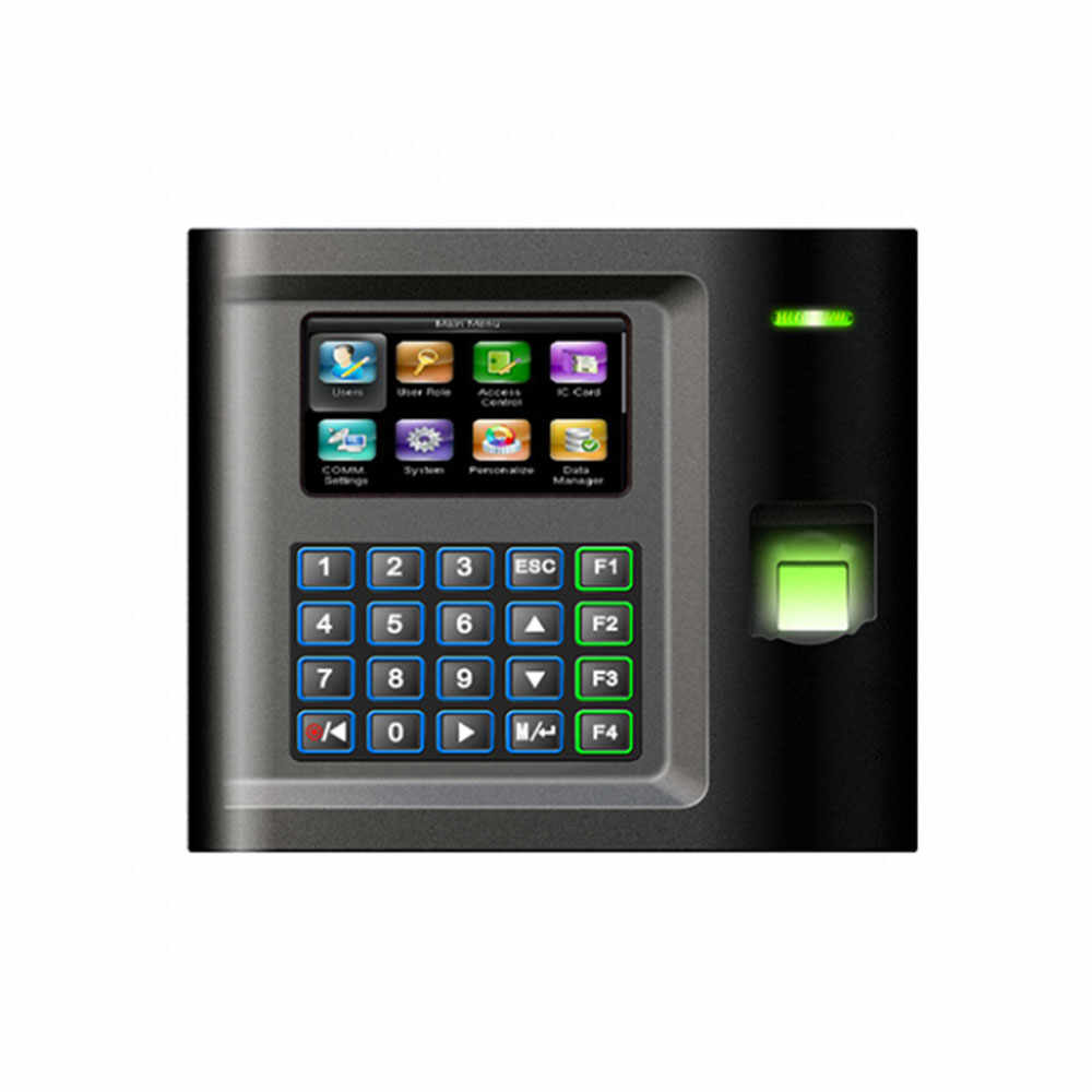 Controler de acces IP biometric ZKTeco TA-US15C-12, RFID, ecran 3 inch, parola, 10.000 carduri, 3.000 amprente, 50.000 evenimente