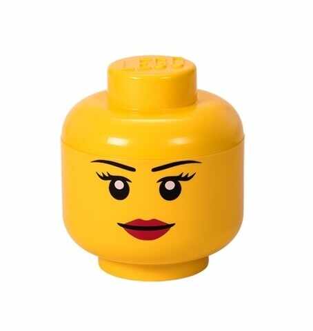 Cutie de depozitare Girl S, LEGO, 200 ml, polipropilena, galben