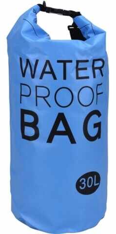 Geanta pentru cumparaturi Waterproof, 30L, 27x61 cm, polivinil, albastru