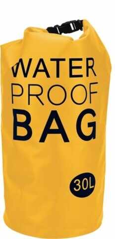 Geanta pentru cumparaturi Waterproof, 30L, 27x61 cm, polivinil, galben